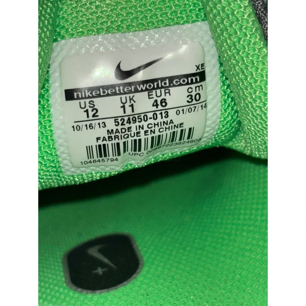 Nike Air Zoom Pegasus 29 Running Shoes Men's Size 12 Green Gray Running Athletic